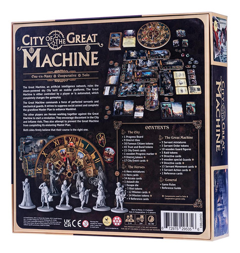 Juego De Mesa City Of The Great Machine | 1-4 Jugadores | Ed
