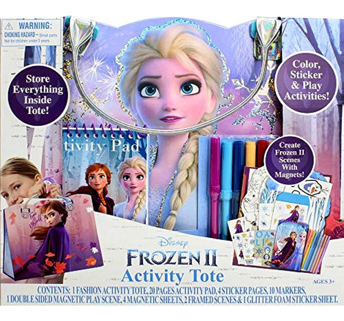 Disney Frozen 2 Activity Tote, 11.25 X13 X4.5 