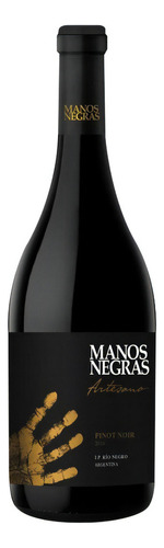 Vino Pinot Noir Manos Negras Artesano 750cc