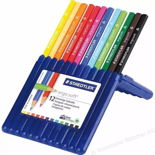 Lapices Staedtler Ergosoft X 12 Unidades Estuche Plastico Color Color