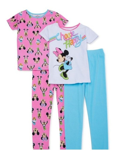 Pijama De Minnie Talla 6 Y 10 Original 