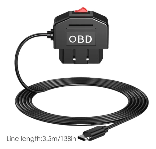 Cable De Carga Para Cámara De Coche - USB Mini A Encendedor, 3.5 Metros, Carga Rápida