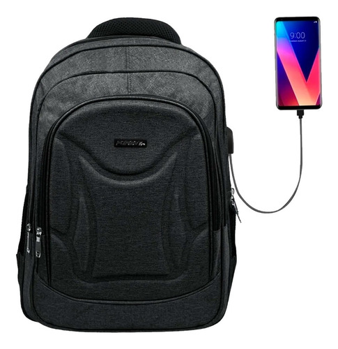 Mochila Universitaria Notebook Tablet Reforzada Usb Grande