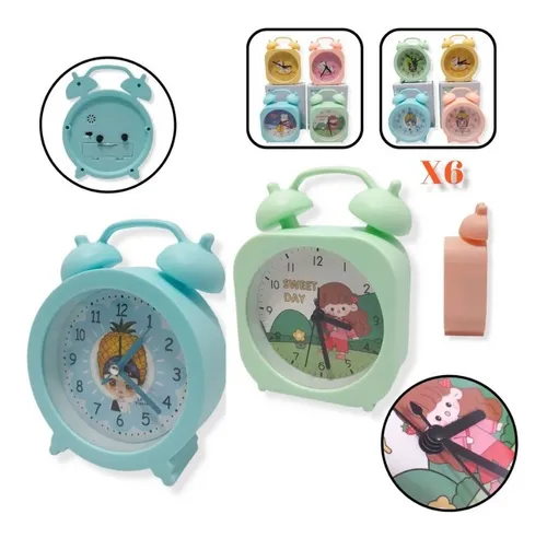 Reloj Despertador Infantil Diseño X6 Mayorista Regaleria