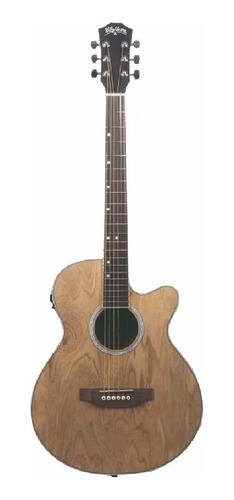 Guitarra Electroacústica Washburn Wa45ce N Color Madera