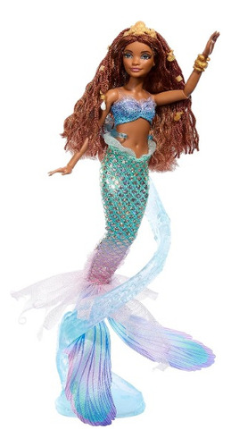 Muñeca Ariel La Sirenita De Lujo Con Cola Iridiscente 39 Cm
