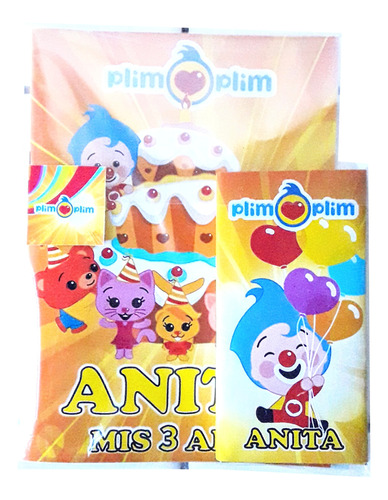 Souvenir Plim Plim - 20 Libritos Con 20 Cajitas De Crayones 