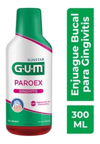 Enjuague Bucal Gum Paroex Para Gingivitis 300ml