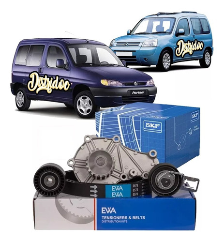 Kit Distribucion + Bomba Skf Berlingo Partner 1.6 8v Hdi