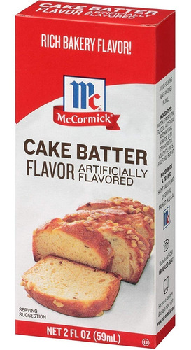 Extracto Cake Batter 59 Ml Mccormick (vanilla Butter &  Nut)