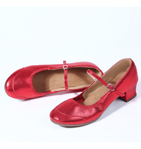 Zapatos De Baile Elegantes De Tacón Medio Para Mujer