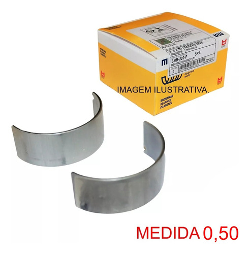 Bronzina Biela Mwm Td229 F1000 93/98 Metal Leve Sbb220 0,25