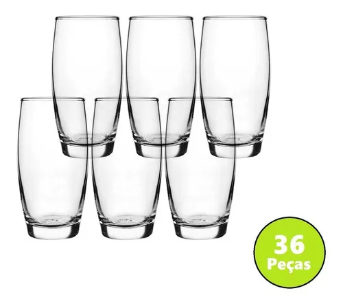 Jogo De Copos Nadir Long Drink 300Ml Oca 6 Peças - Vidro