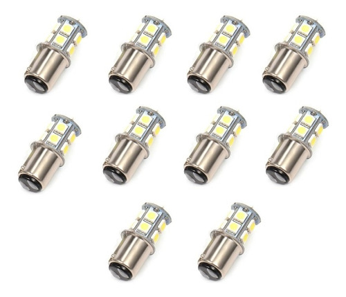 10 Lampara Led 1 Polos 13smd 24v Luz Blanca Ld1