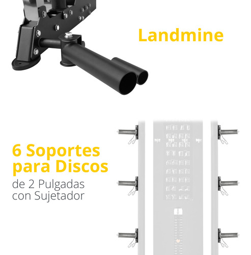 Gimnasio Multifuncional Smith Tayga T4 Estructura Negro Tapizado Negro