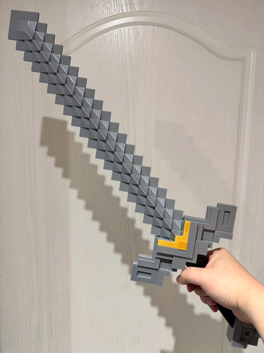 Espada Película Minecraft La Gran Aventura 80 Cm Plateado