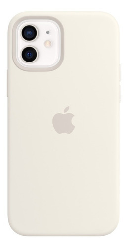 Carcasa De Silicona Con Magsafe Apple iPhone 12 Color Blanco Blanco - Distribuidor Autorizado