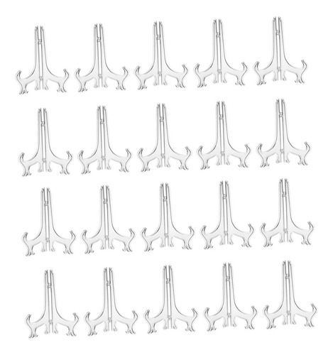 40 Caballetes Transparentes Con Soporte De Letrero