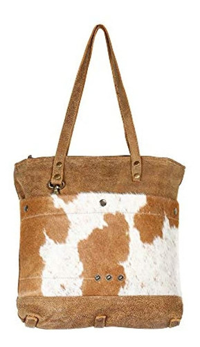 Bolso De Piel De Vaca Color Marrón. Marca Myra Bag