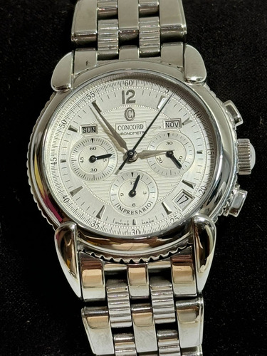 Reloj Concord Impresario Zenit 44559510 Acero Inoxidable/plateado Acero Inoxidable Blanco (Usado)