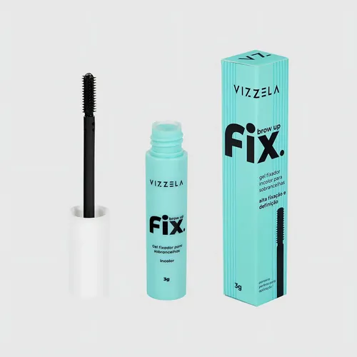 Gel Fixador Sobrancelhas Vizzela Brow Up Fix Incolor 3g Alta Fixação