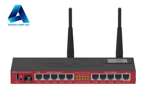 Mikrotik Rb2011uias-2hnd-in Routerboard Wifi 10 Puertos 1sfp