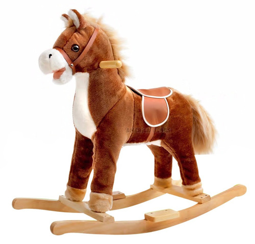 Mecedor Caballo Caballito Peluche Con Sonido Jem Rx3020