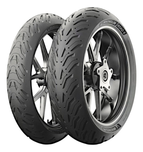 Par Pneu Michelin Road 6 120/70 Zr17 + 180/55 Zr17 Mt07 Mt09