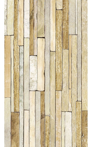 Ceramica Pared Estilo Piedra Beige 32x57. Cem Revestimiento