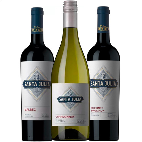 Vino Santa Julia Malbec + Cabernet + Chardonnay - 01almacen