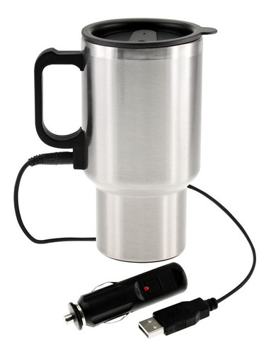 Mug Térmico Usb 420cc, Ø 8.7 X 16.4 Cm, 2 Unds