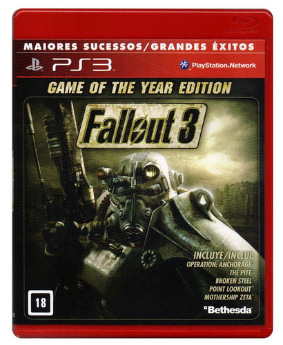 Fallout 3 Tres Game Of Year Ps3 Playstation 3 Juego Karzov