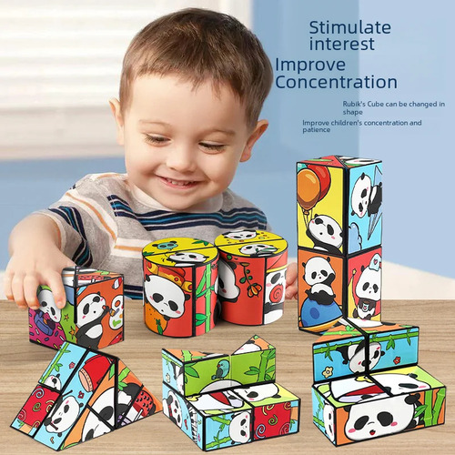 National Tide (firecracker) - Cartoon Panda Changeable Cube