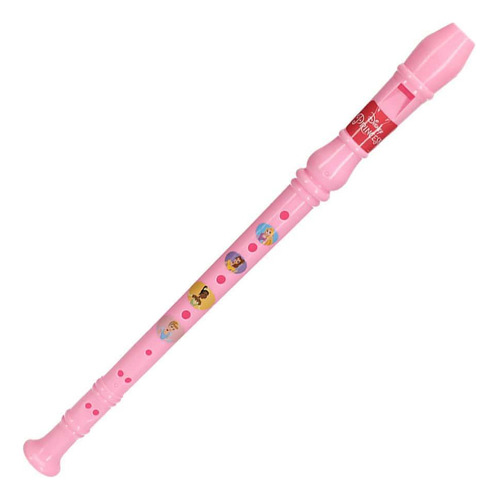 Brinquedo Infantil Flauta Doce Soprano Disney Princesas Rosa