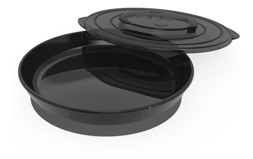 Imagen 1 de 3 de Twistshake Plate 6+m Negro By Maternelle