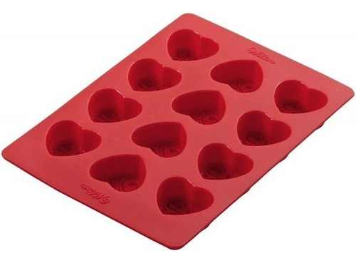 Molde De Silicona Corazones Stack-n-melt Wilton Color Rojo