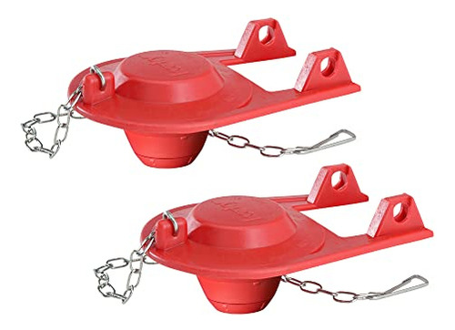 Korky 100bp 100 Flapper Wc, 2 Pack, Rojo