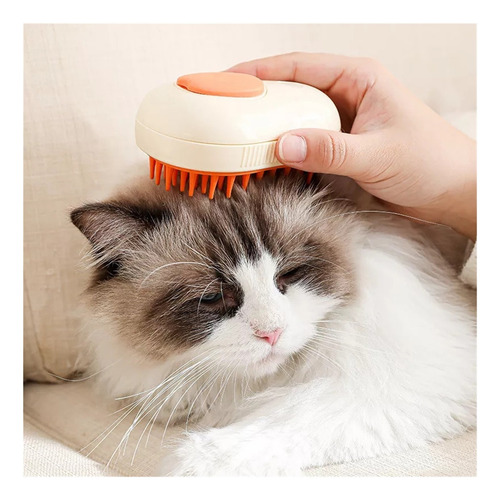Cepillo De Vapor 3 En 1 Para Gatos Con 20 Ml*2 Esencia
