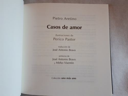 Imagen 6 de 9 de Casos De Amor Pietro Aretino Perico Pastor Barataria