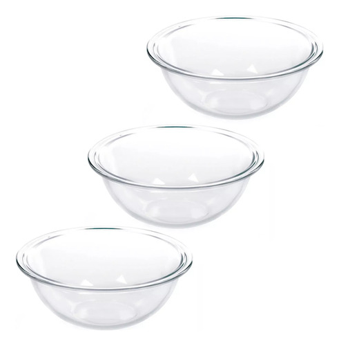 Set De Bowls De Vidrio Marinex Plus 