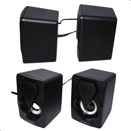 Caixinha De Som Gamer 10w P/ Computador Notebook 10w P2 Usb Cor Preto 110v/220v