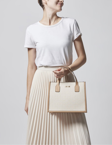 Bolsa Satchel Para Mujer Westies Beige Hbparodiwe