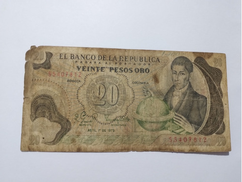 Billetes Originales De Colombia Antiguos 