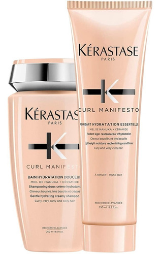 Kit Shampoo Kerastase Curl + Tratamiento Cabello Rizado 250