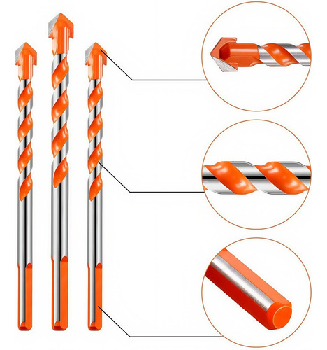 Brocas De Diamante Universais Profissionais 7pcs