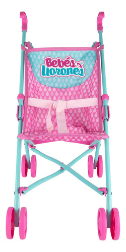 Cochecito De Muñeca De Bebé Color Rosa Cry Babies