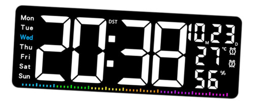 Reloj De Pared Digital Con Pantalla De Temperatura Reloj