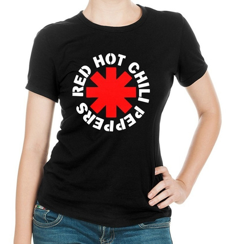 Linda Camiseta Mujer Red Hot Chili Peppers 