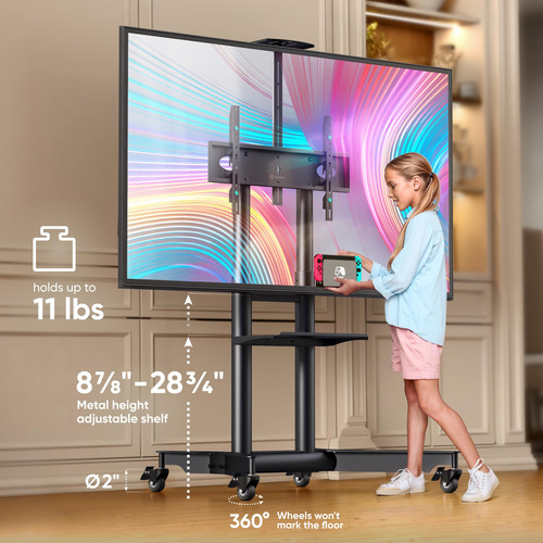 Soporte Móvil Para Tv De 32 A 75 Pulgadas Ajustable