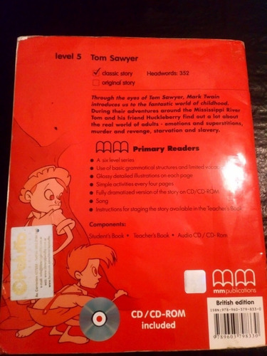 Imagen 2 de 5 de Libro Ingles - Tom Sawyer - Inglés - Mm